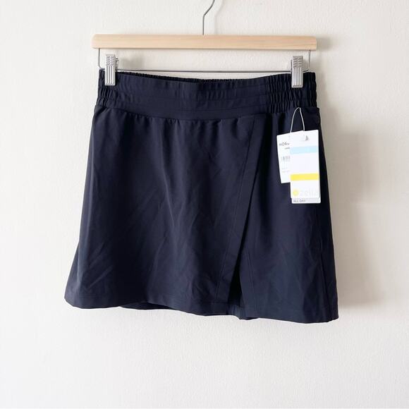 Zella Getaway Wrap Pockets Athletic Skort Women’s size S Black - Picture 1 of 8